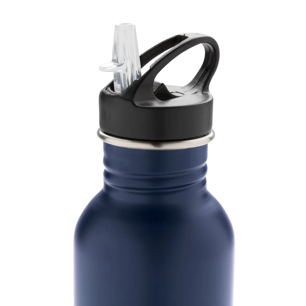 Deluxe Sportflasche aus Edelstahl, navy blau – Bild 4