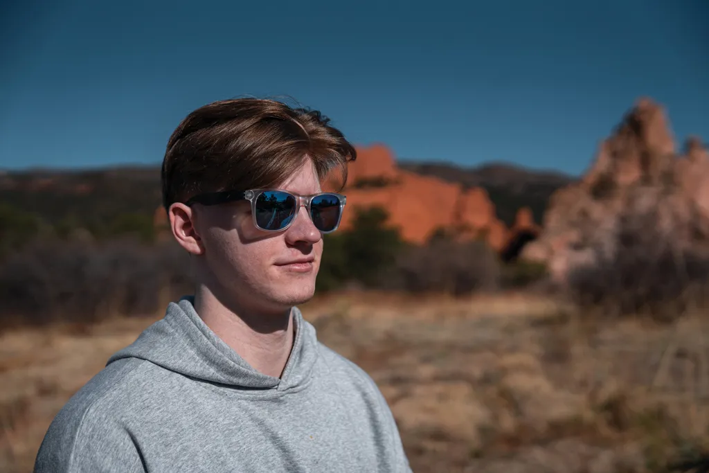 Gleam Sonnenbrille aus RCS rec. PC mit verspiegelten Gläsern, blau – Bild 6