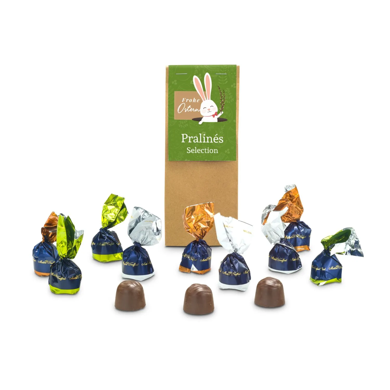 Geschenkset / Präsenteset: Pralinés Selection Ostern, braun – Bild 2