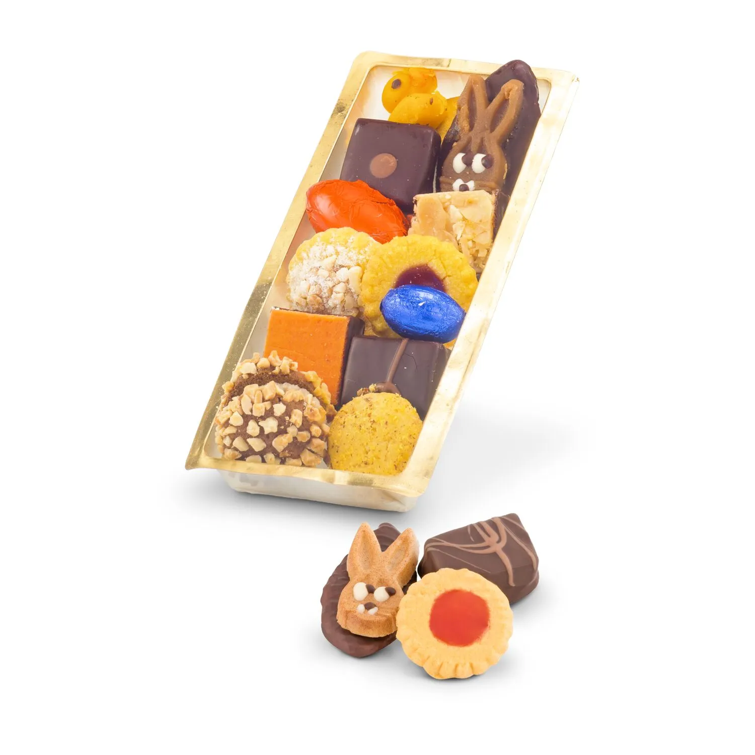 Geschenkartikel / Präsentartikel: Feines Oster-Gebäck, 125 g, gelb – Bild 2