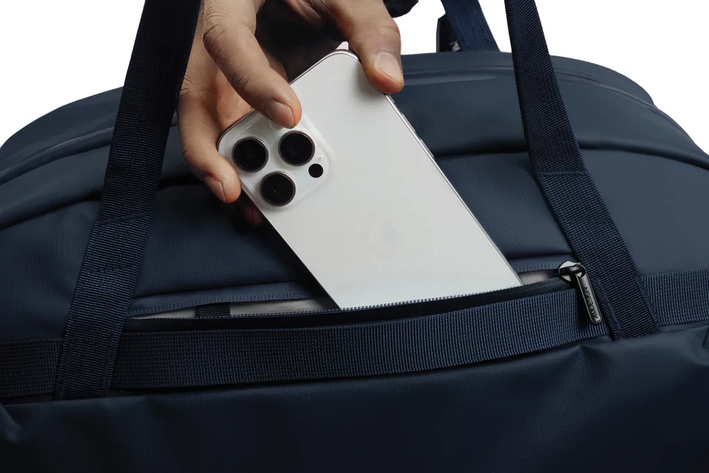 Urban wasserabweisende Wochenendtasche, navy blau – Bild 19
