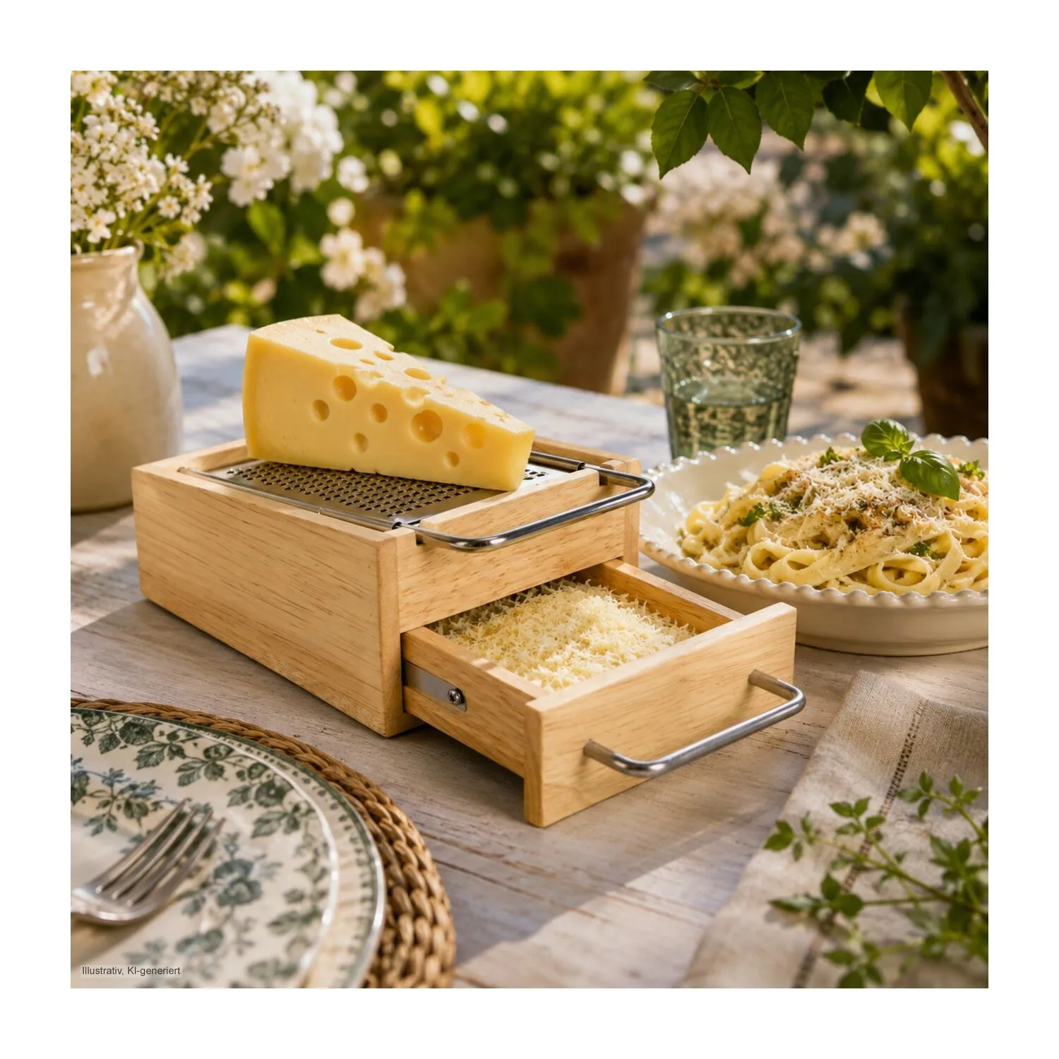 Geschenkset / Präsenteset: Die Parmesanreibe, beige – Bild 10