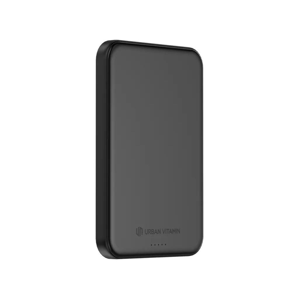 Urban Vitamin Pomona 5000mAh Qi2.2 25W magnetische Powerbank, schwarz – Bild 2