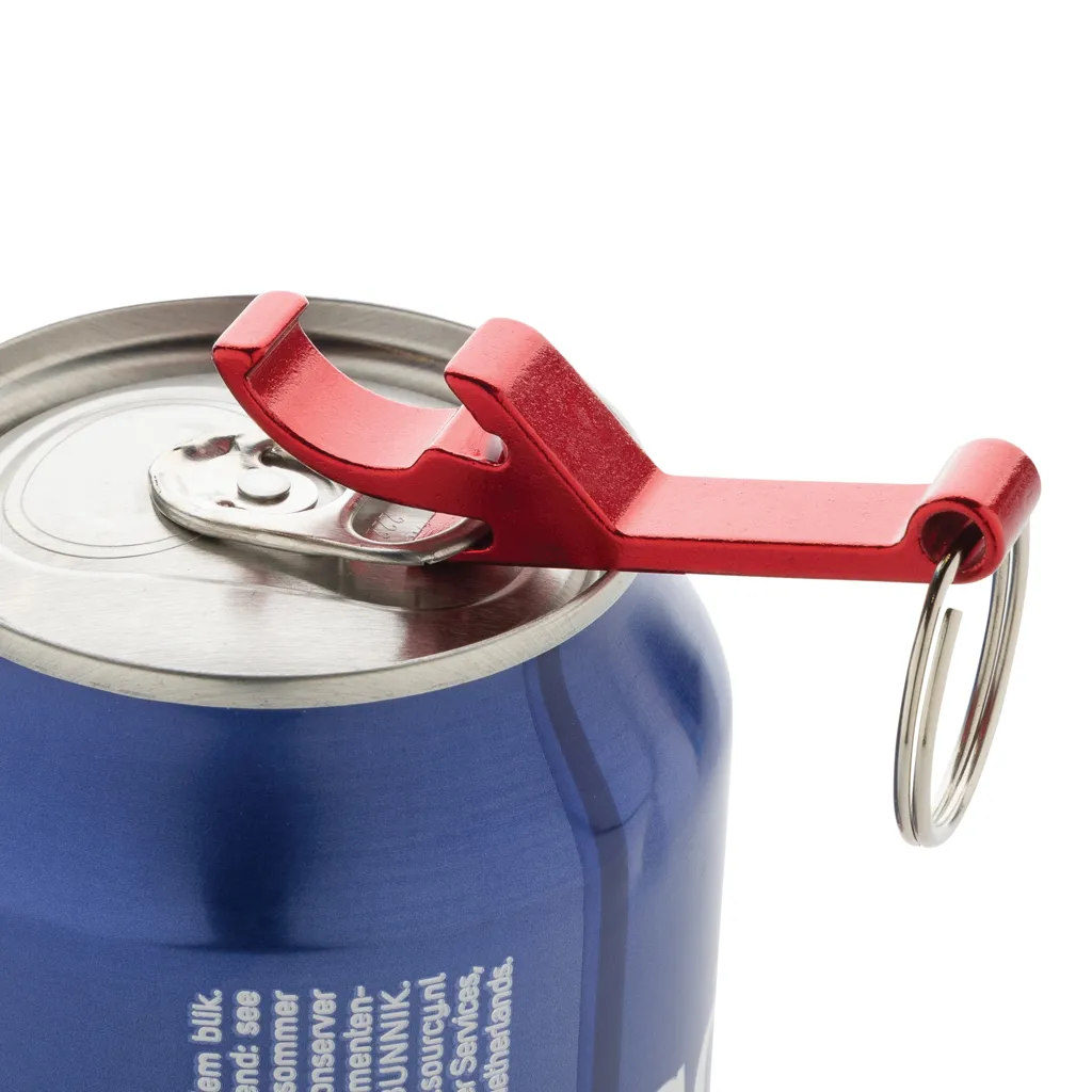 Flaschen- und Dosenöffner aus RCS recyceltem Aluminium, rot – Bild 3