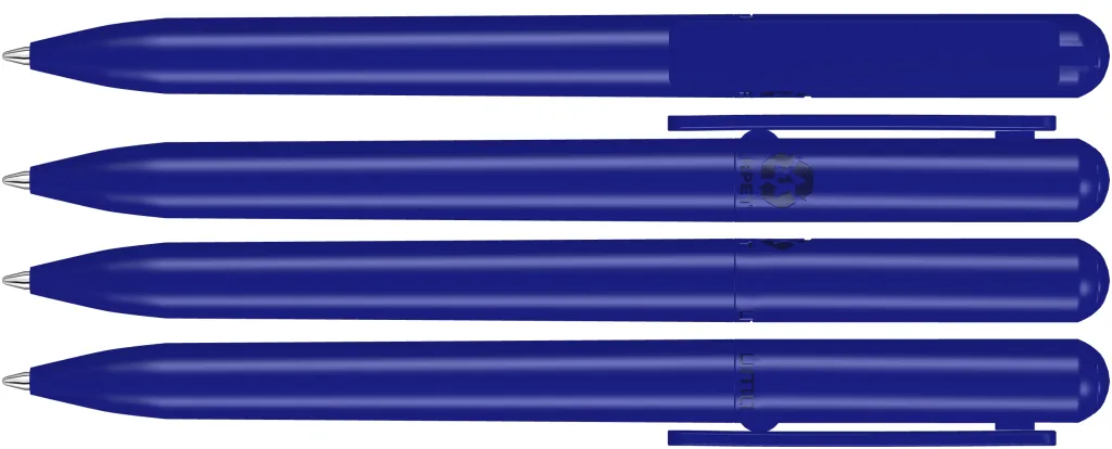 RECYCLED PET PEN CHANGE Drehkugelschreiber dunkelblau, dunkelblau – Bild 2