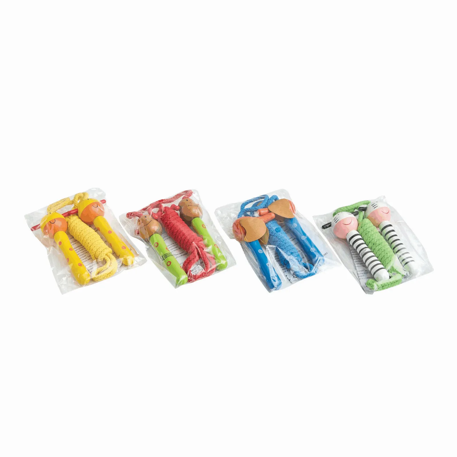 ANIMAL ANIMATION - Springseile, 4-fach sortiert, Preis pro Stück blau, gelb, grün, schwarz, weiß, blau, gelb – Bild 4