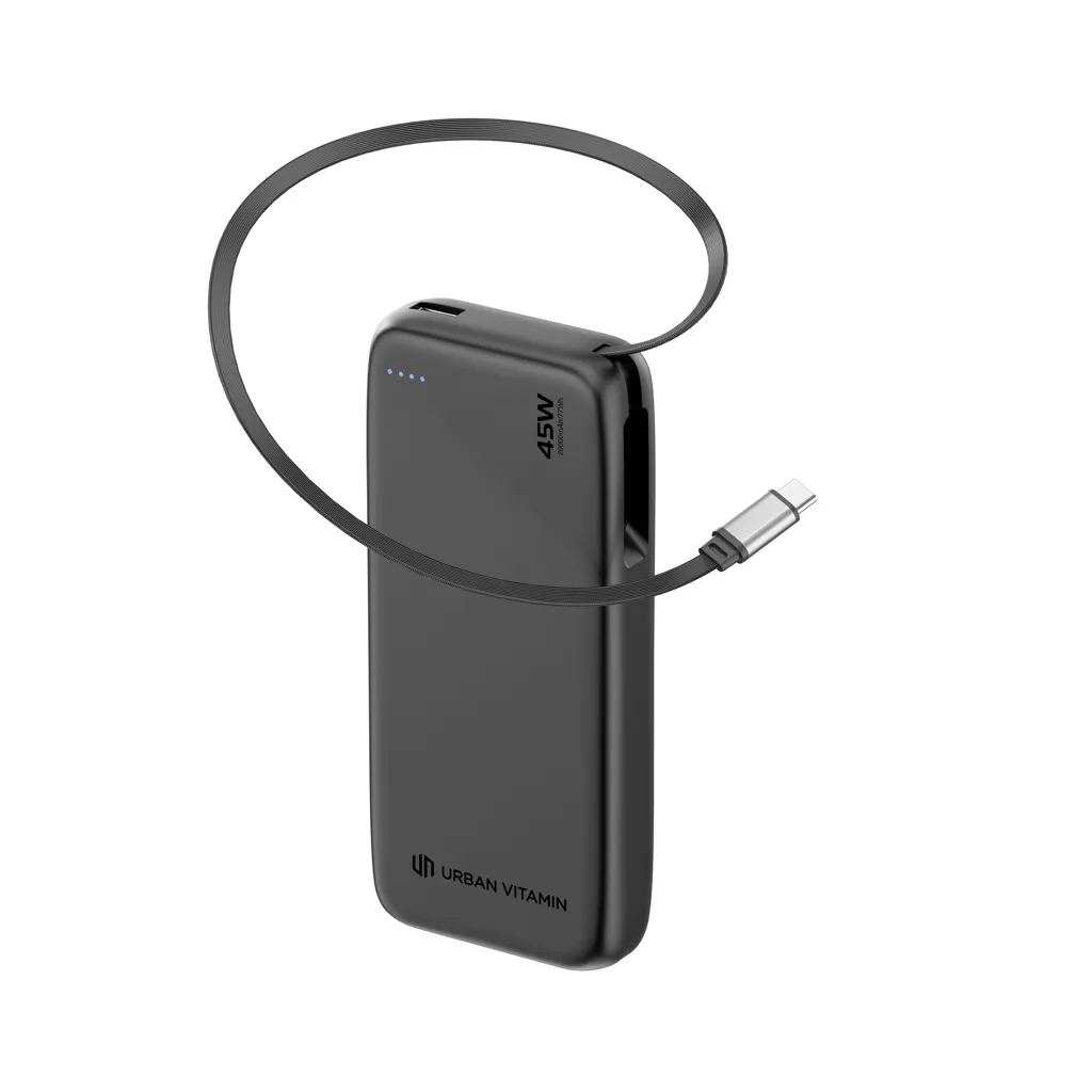 Urban Vitamin San Mateo 45W 20.000mAh Powerbank, schwarz – Bild 2