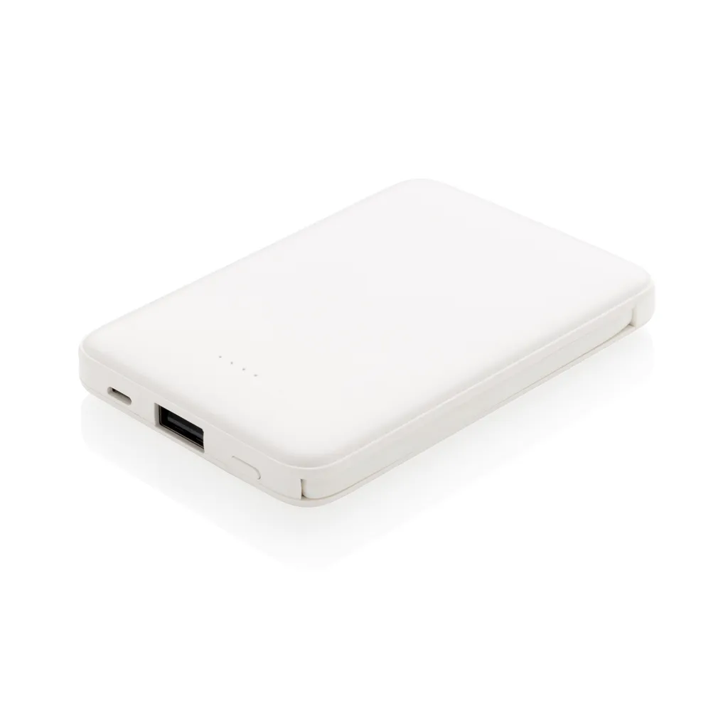 5.000 mAh Powerbank mit integriertem Kabel, weiß – Bild 5
