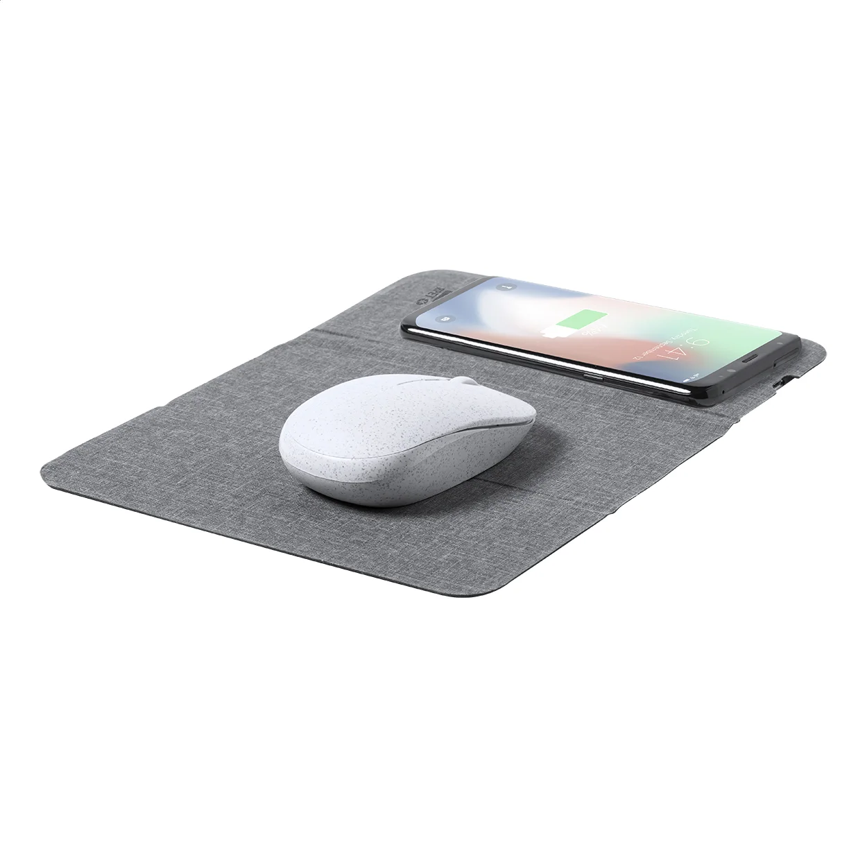 Wireless-Charger Mousepad Chapati, grau – Bild 4