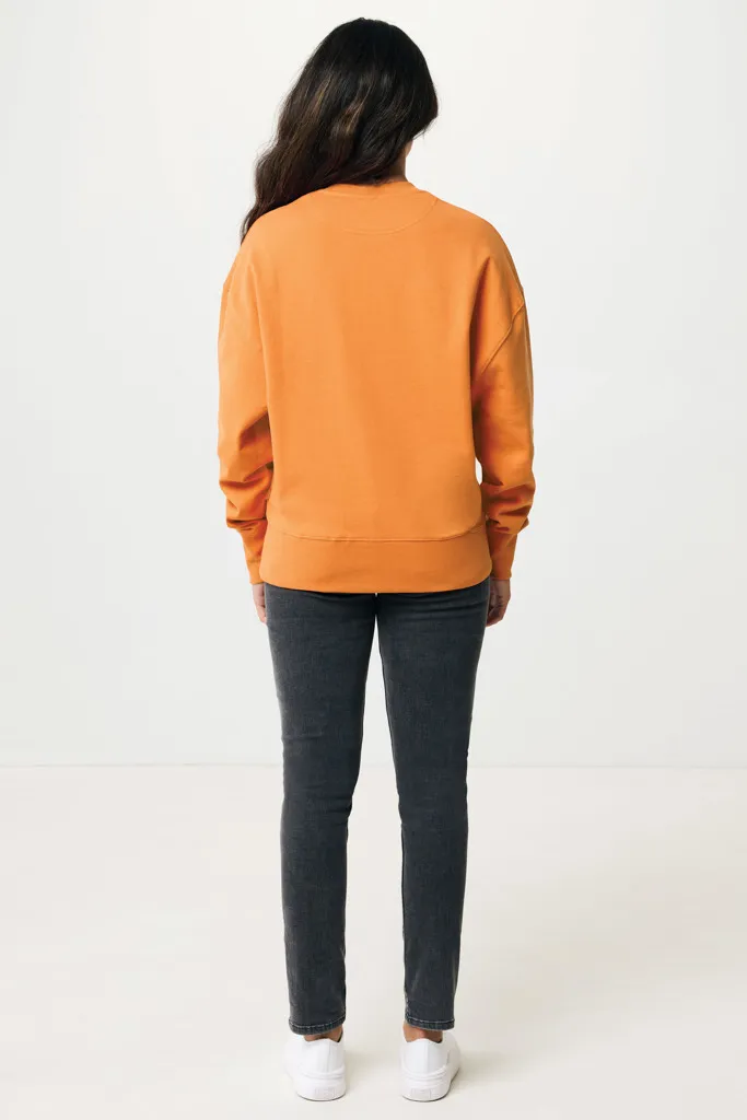 IQONIQ Kruger Relax-Rundhals-Sweater aus recycelt. Baumwolle, sundial orange – Bild 5