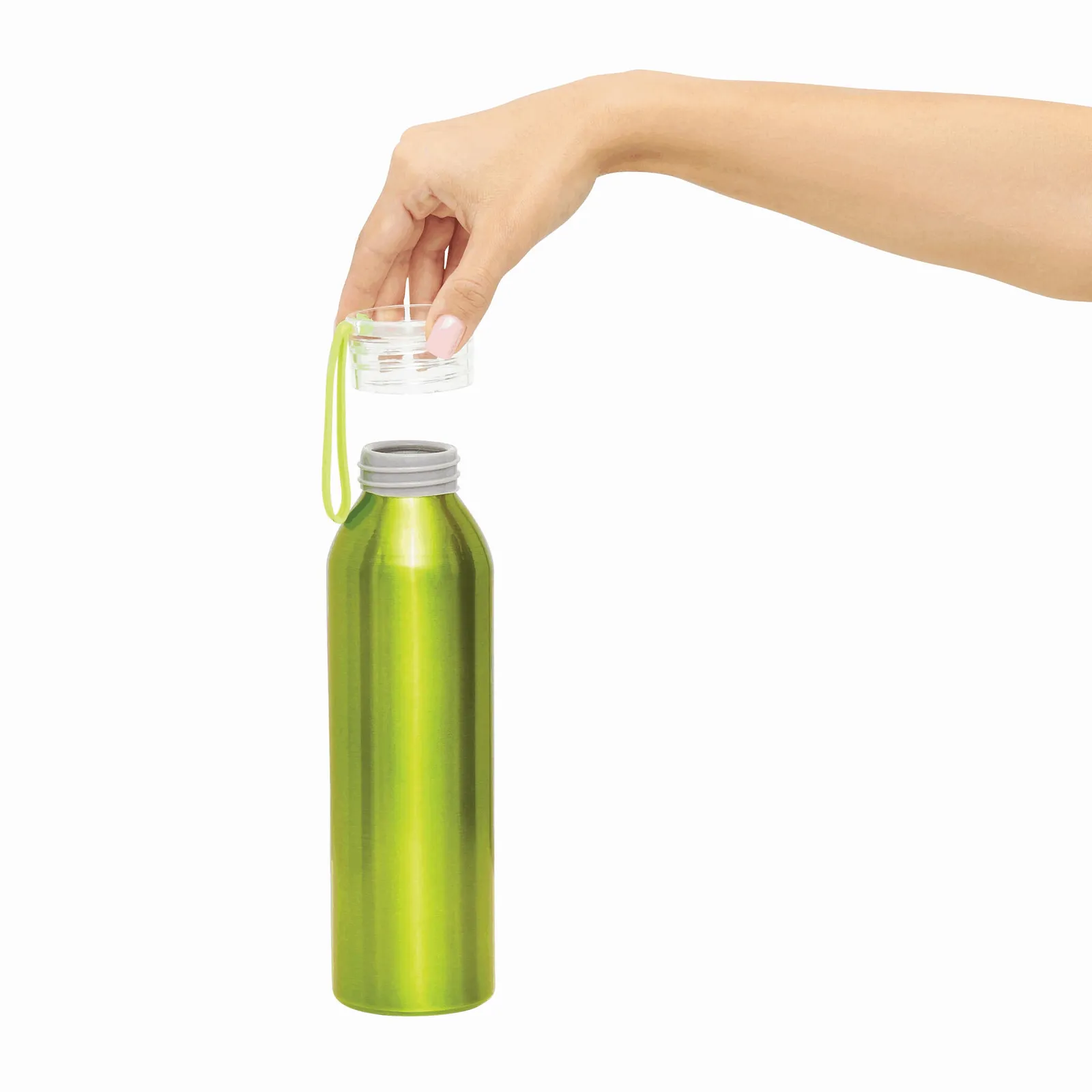 LOOPED - Aluminium Trinkflasche, apfelgrün – Bild 9
