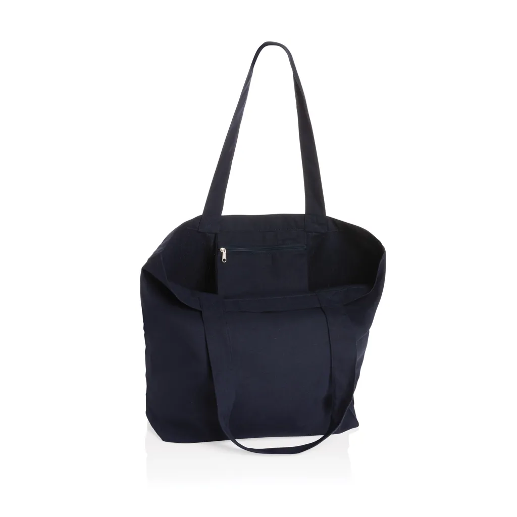 Impact Aware™ 240g/m² rcCanvas Shopper + Tasche, ungefärbt, navy blau – Bild 2