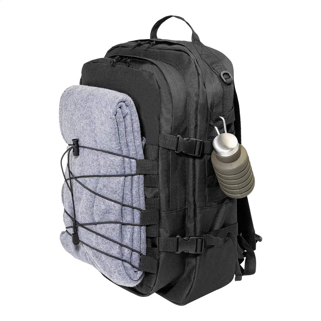 Outdoor-Rucksack Tactbak aus RPET, schwarz – Bild 8