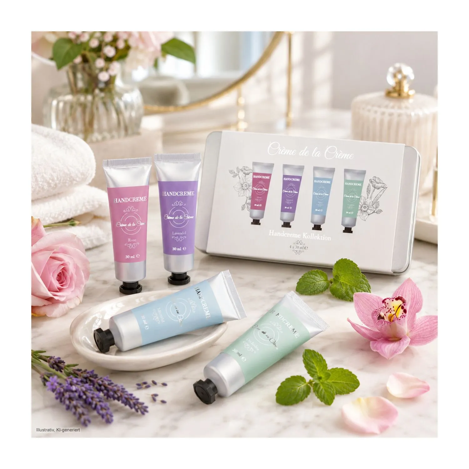 Wellness-Geschenkset: Crème de la Crème, silber – Bild 4