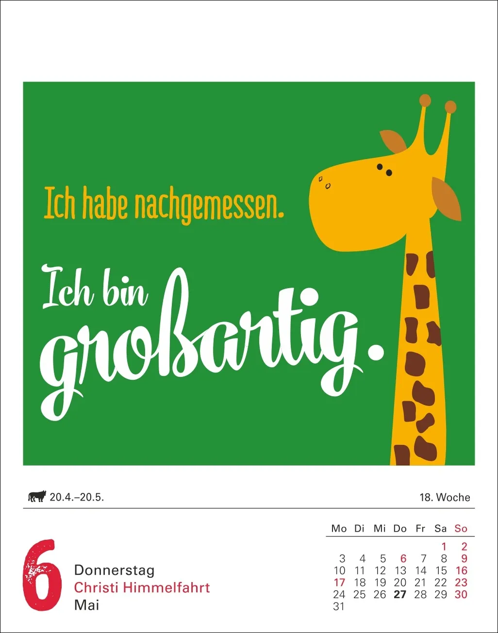 Lange Rede kurzer Gin Tagesabreißkalender 2027 – Bild 6