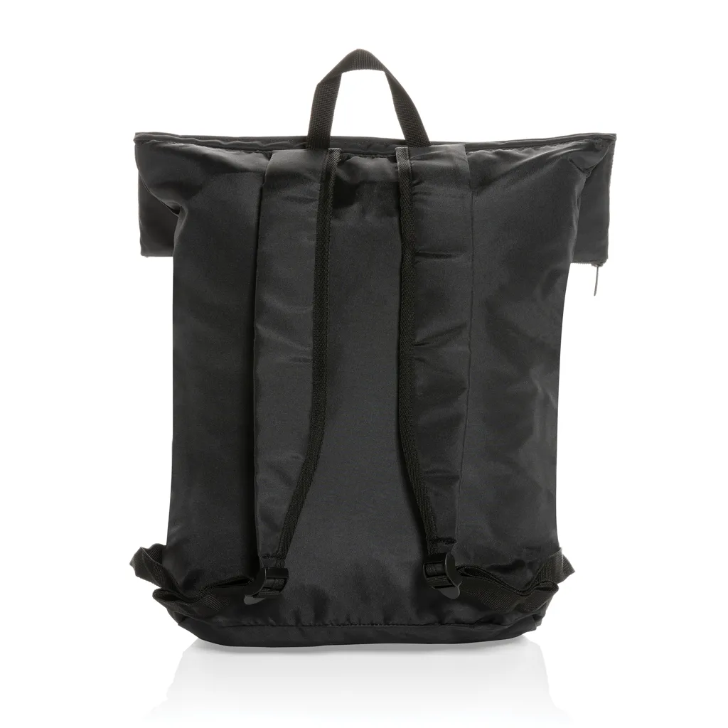 Dillon AWARE™ RPET faltbarer Lightweight-Rucksack, schwarz – Bild 4