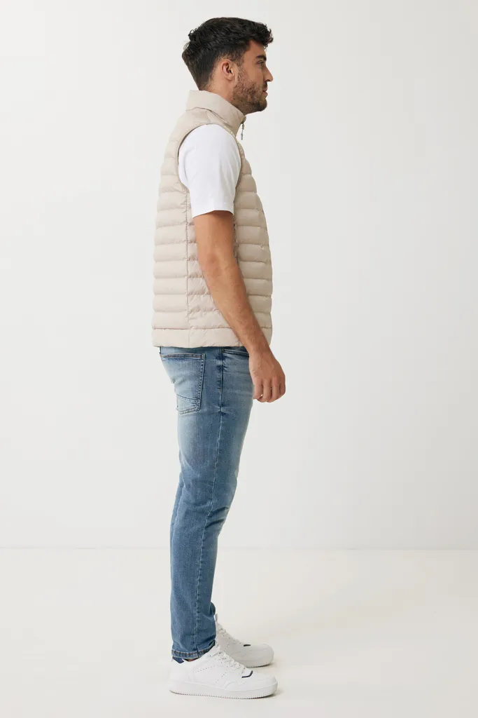 IQONIQ Meru Herren Bodywarmer aus recyceltem Polyester, beige – Bild 8