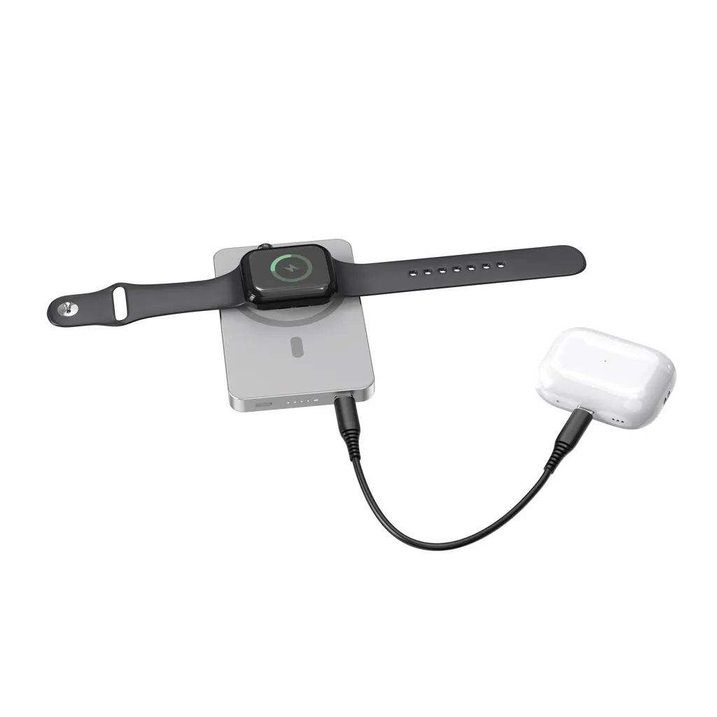 Urban Vitamin Marin 5.000mAh magnet. 15W Wireless Powerbank, silber – Bild 6