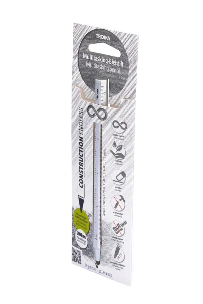 Multitasking-Bleistift CONSTRUCTION ENDLESS silberfarben, silberfarben – Bild 6