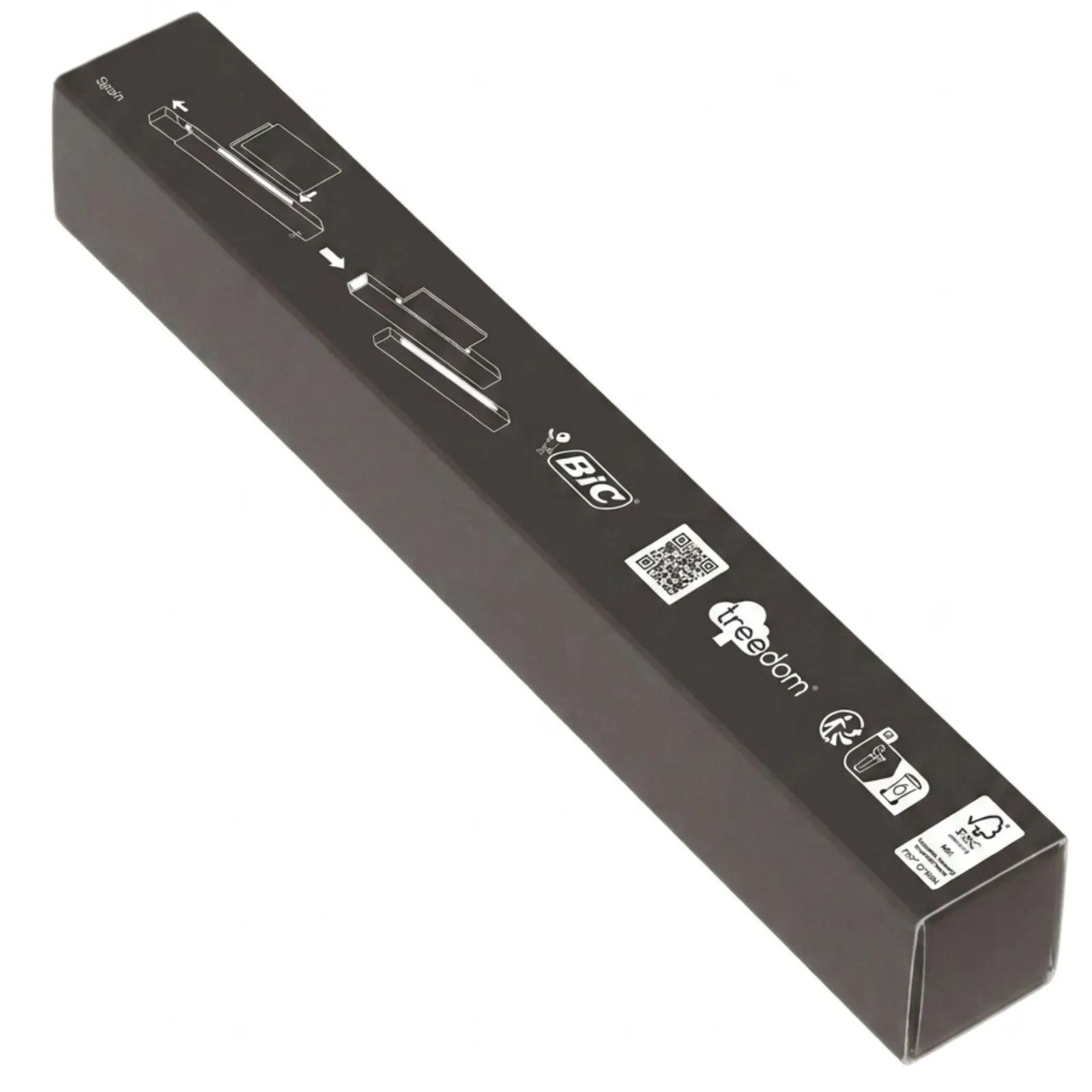 BIC® Cristal® Re'New™ Black, Schwarz – Bild 6