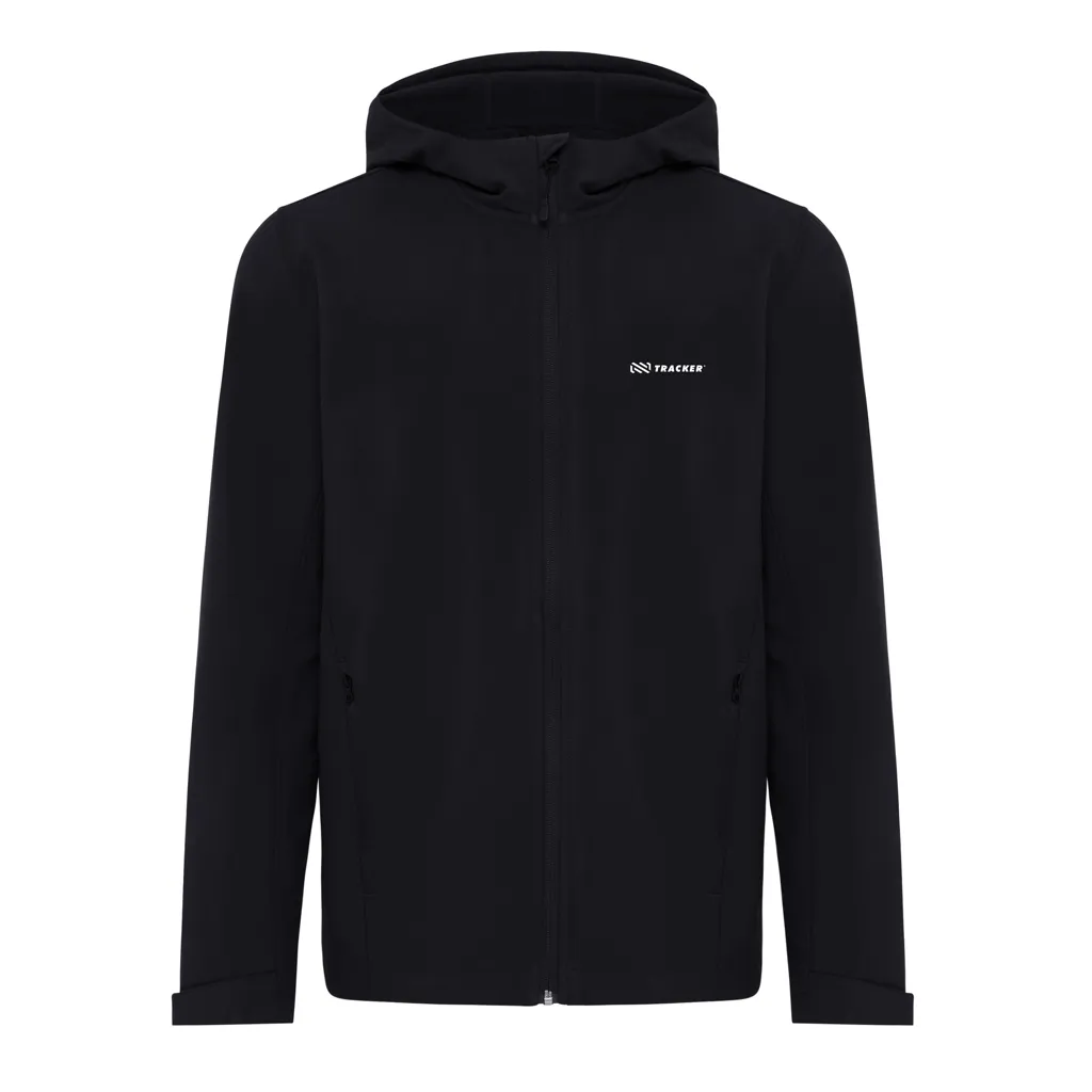 IQONIQ Makalu Herren Softshelljacke aus recyceltem Polyester, schwarz – Bild 3