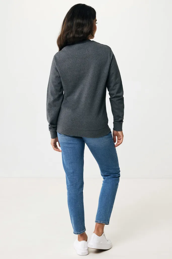 IQONIQ Denali ungefärbt. Rundhals-Sweater aus recycelter BW, heather anthracite – Bild 9