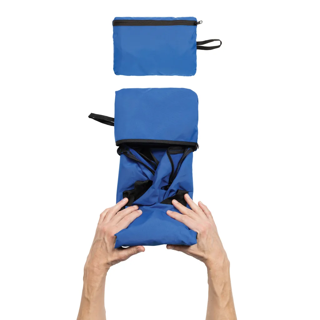 Dillon AWARE™ RPET faltbare Sporttasche, Königsblau – Bild 5