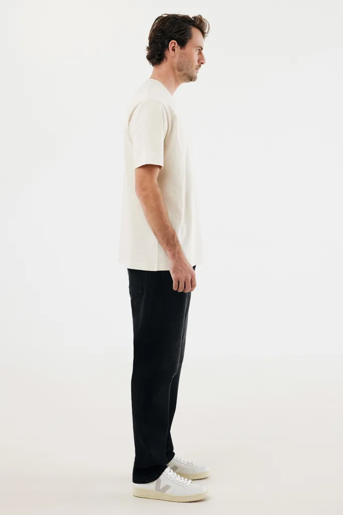 IQONIQ Nikko Heavyweight T-Shirt aus recycelter Baumwolle, natural raw – Bild 6