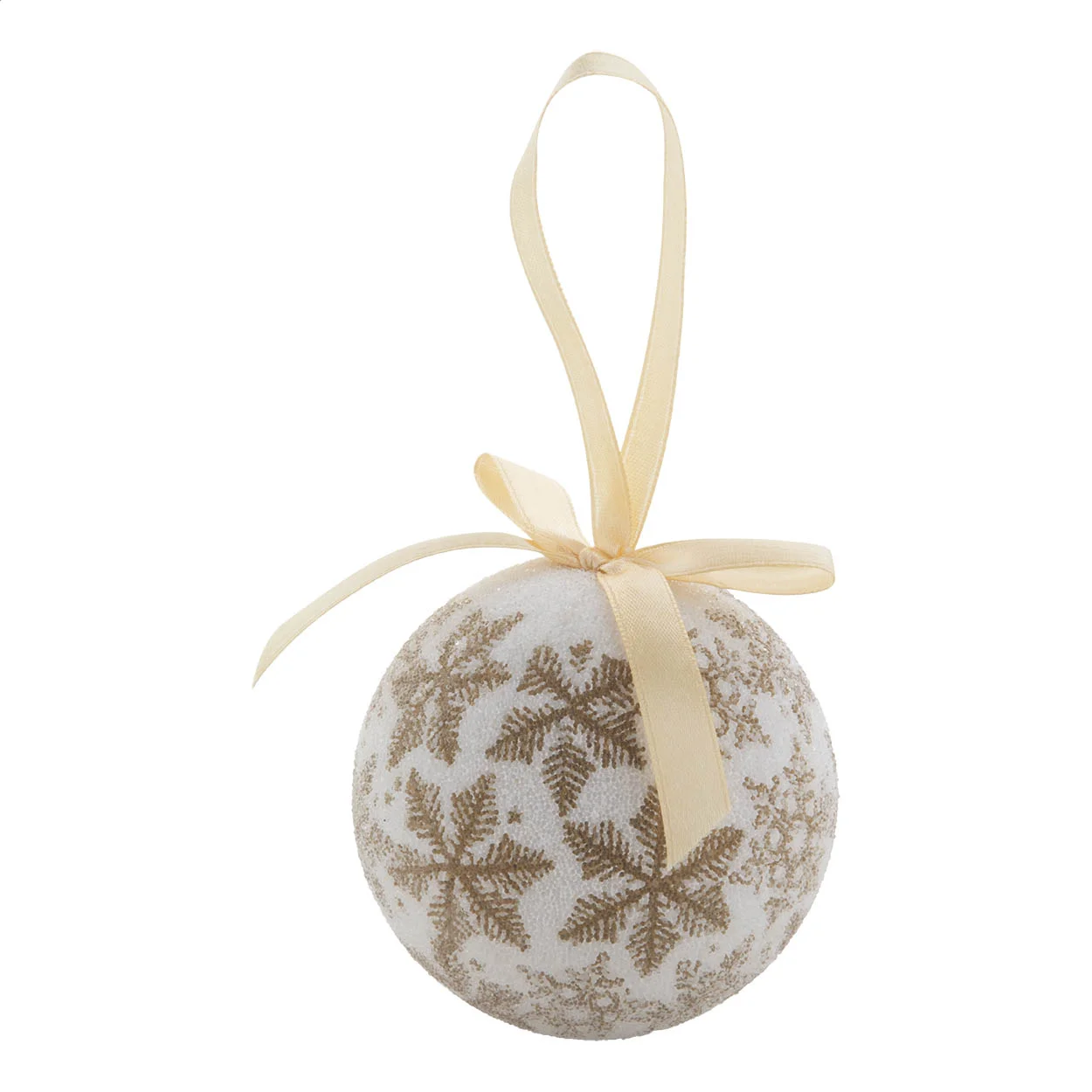 Weihnachtsbaumschmuck Aspelund, gold, weiß – Bild 2