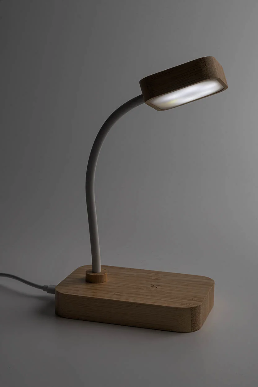 Multifunktionale Schreibtischlampe VoltGlow, natur, weiß – Bild 3
