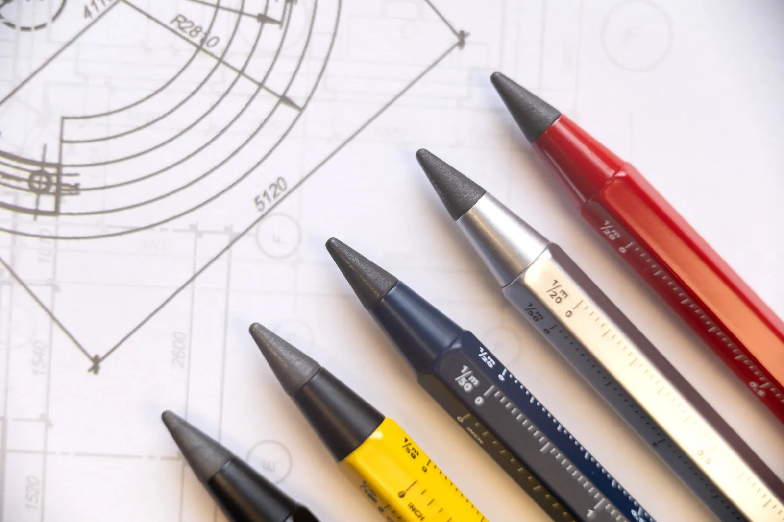 Multitasking-Bleistift CONSTRUCTION ENDLESS dunkelblau, dunkelblau – Bild 3