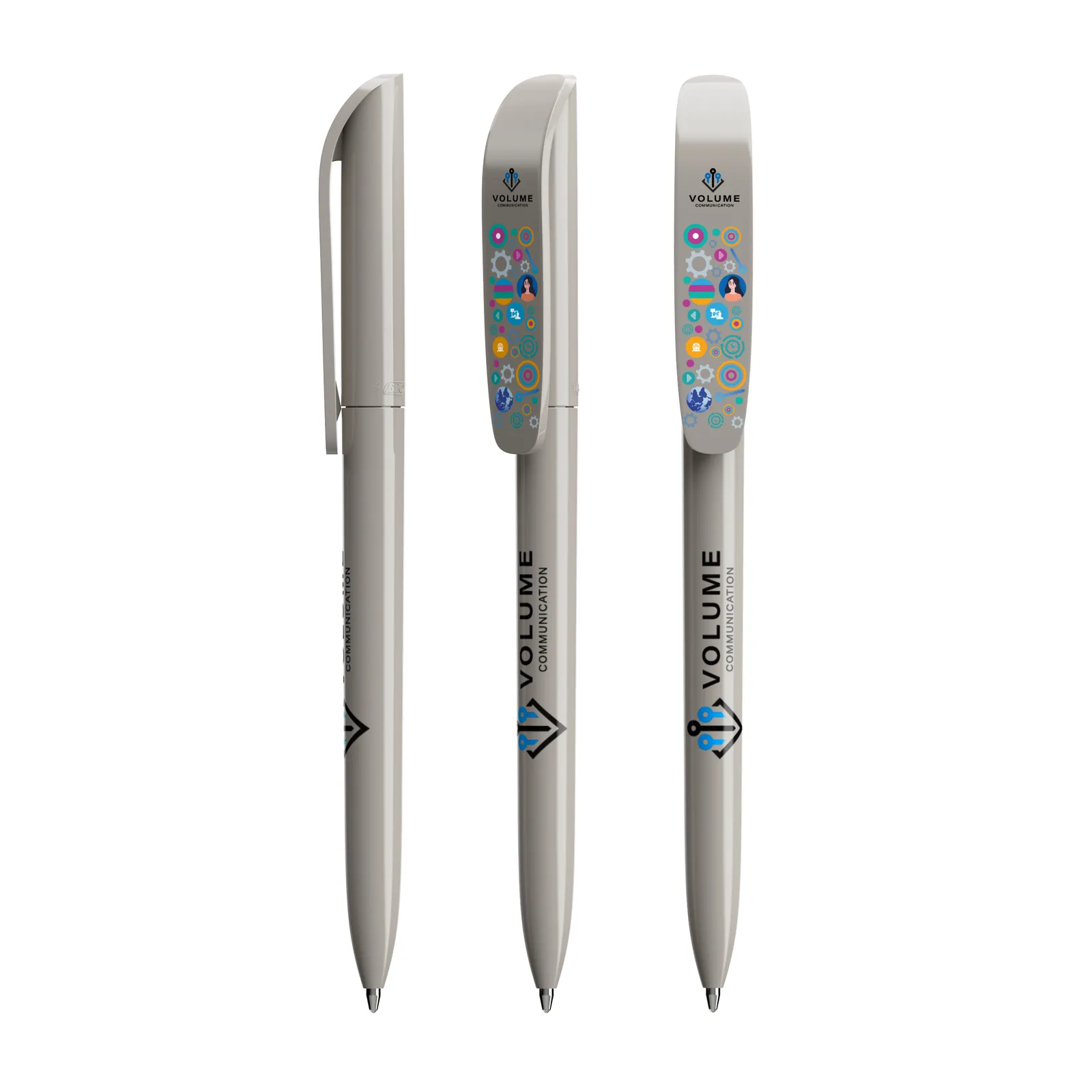 BIC® Super Clip ballpen, Grau – Bild 2
