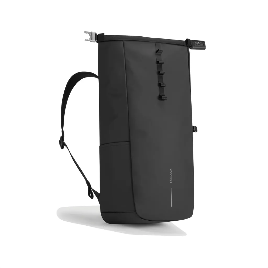 Urban wasserabweisender Anti-Diebstahl Rucksack, schwarz – Bild 7