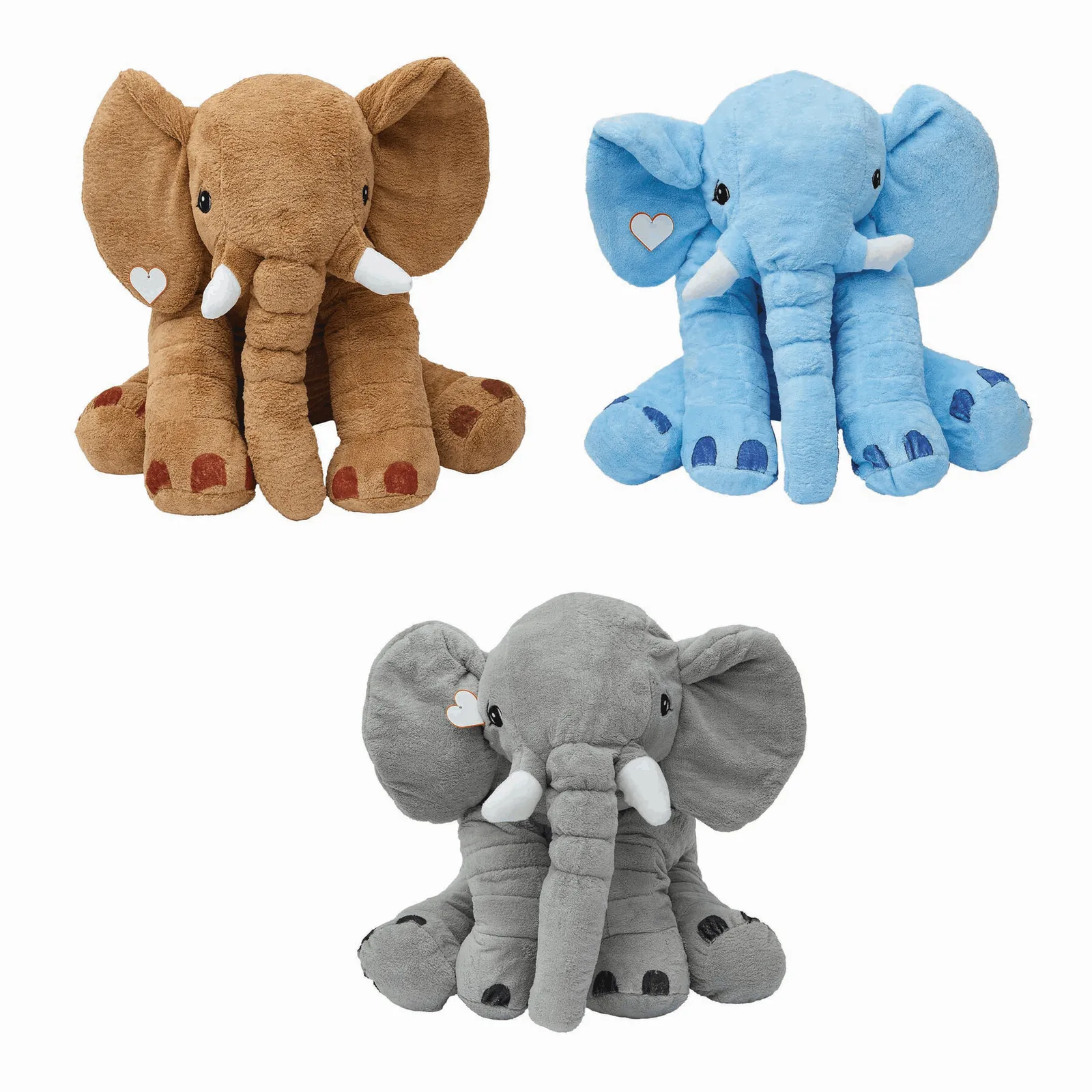 LOUNIS - Großer Plüsch-Elefant, beige – Bild 5