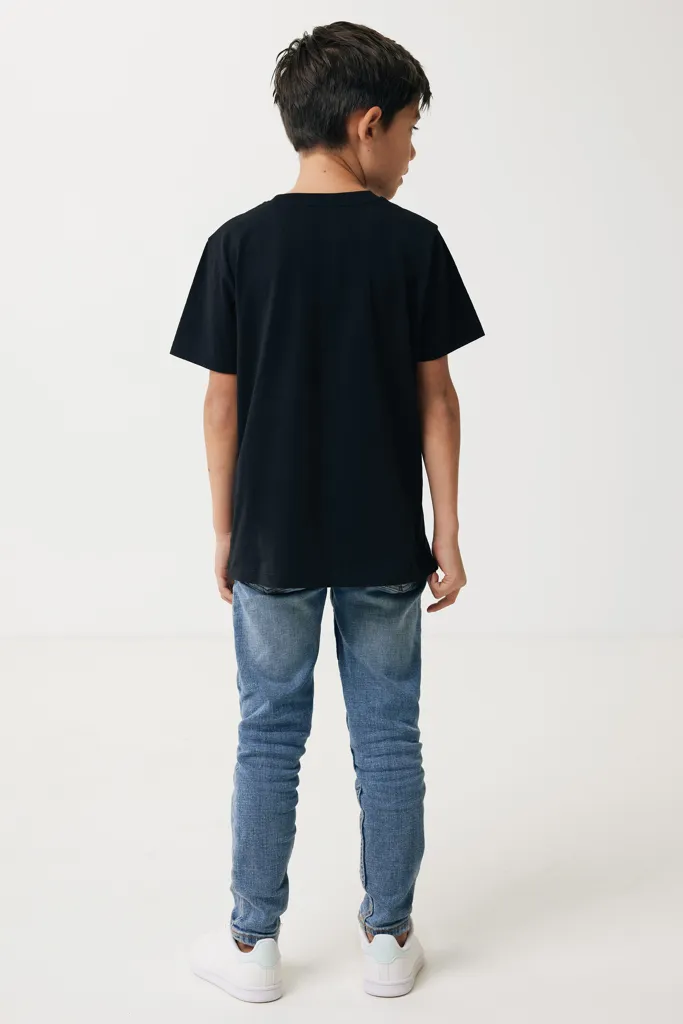 IQONIQ Koli Kids T-Shirt aus recycelter Baumwolle, schwarz – Bild 6