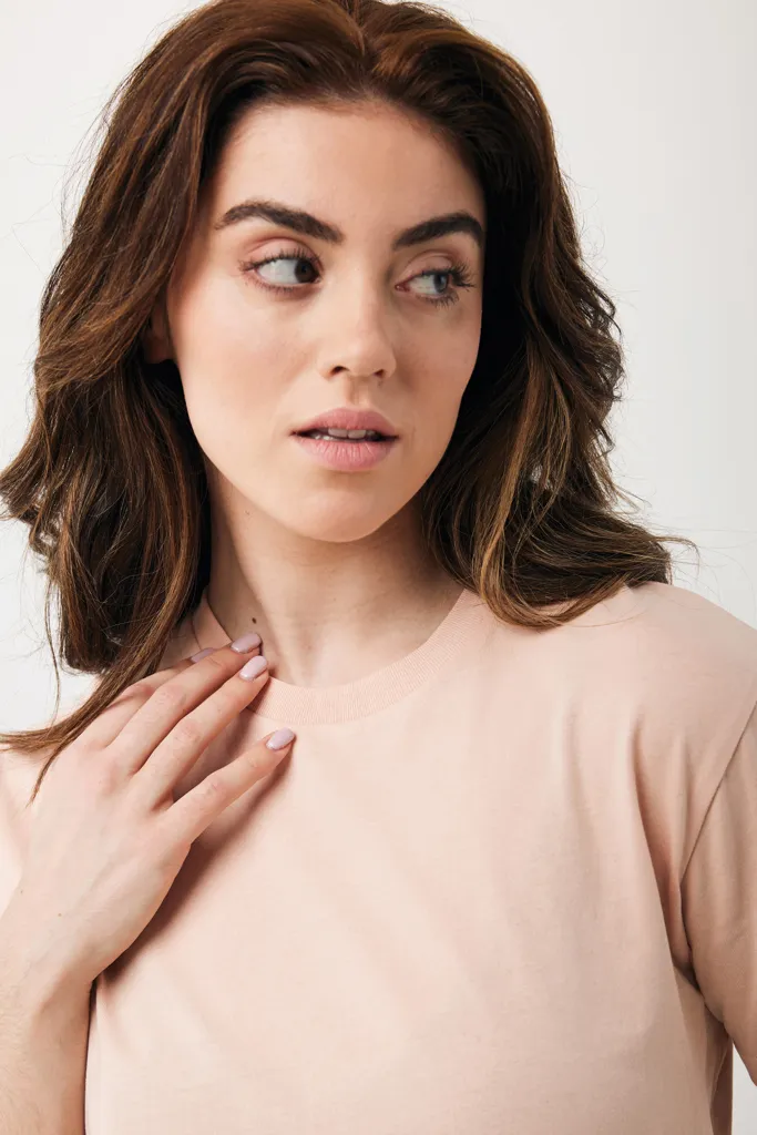 IQONIQ Teide T-Shirt aus recycelter Baumwolle, peach nectar – Bild 8