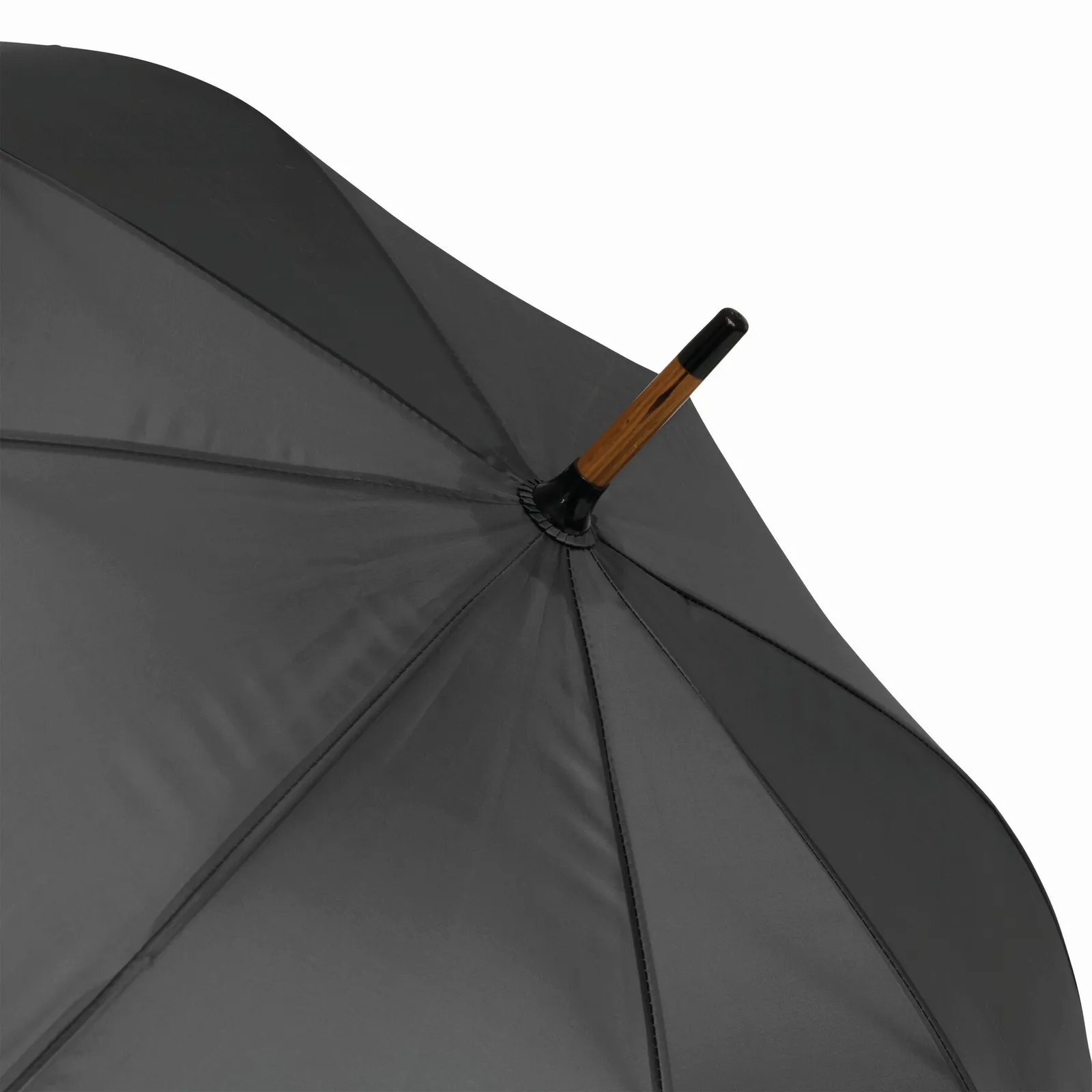 TANGO Umbrella, Automatik-Holzstockschirm, grau – Bild 5