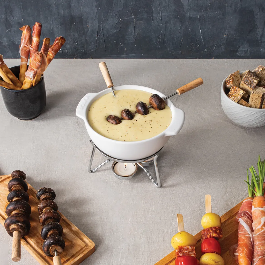 BOSKA Käse-Fondue Set Party - 750ml, weiß – Bild 5