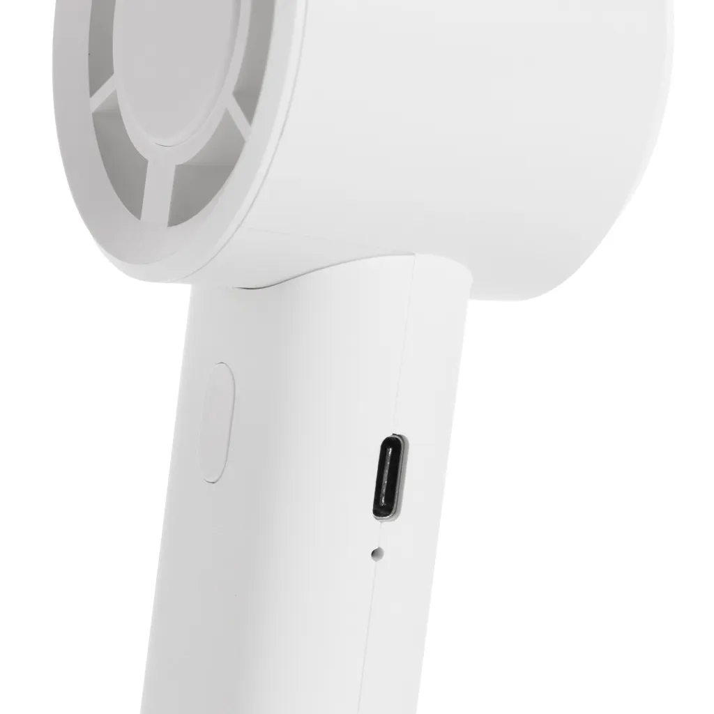 Twist wiederaufladbarer tragbarer Ventilator aus RCS rABS, weiß – Bild 5