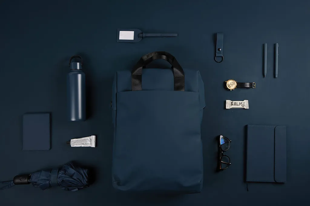 VINGA Baltimore RCS Tote Rucksack, navy blau – Bild 6