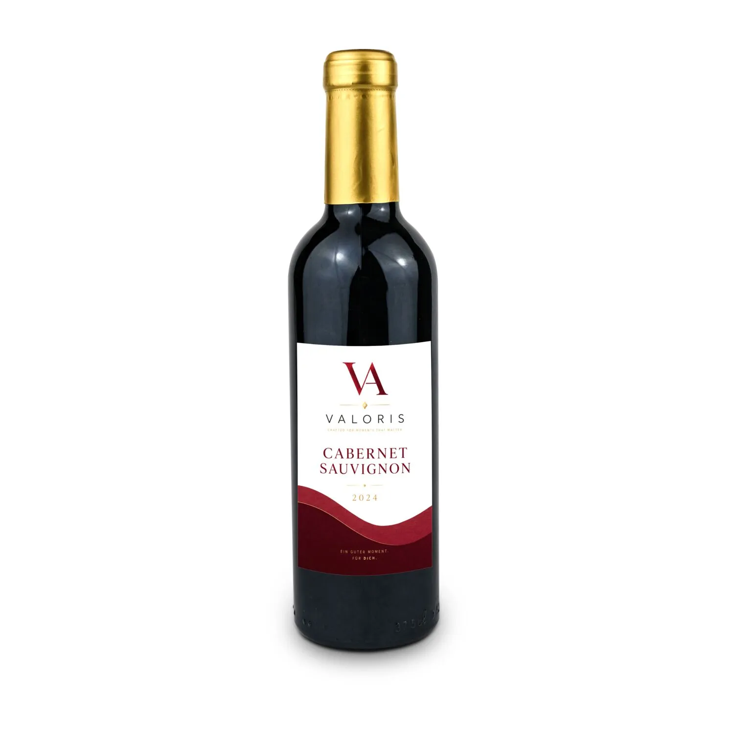 Französischer Cabernet Sauvignon Trocken - Kapselfarbe Gold, 0,375 l, transparent – Bild 2