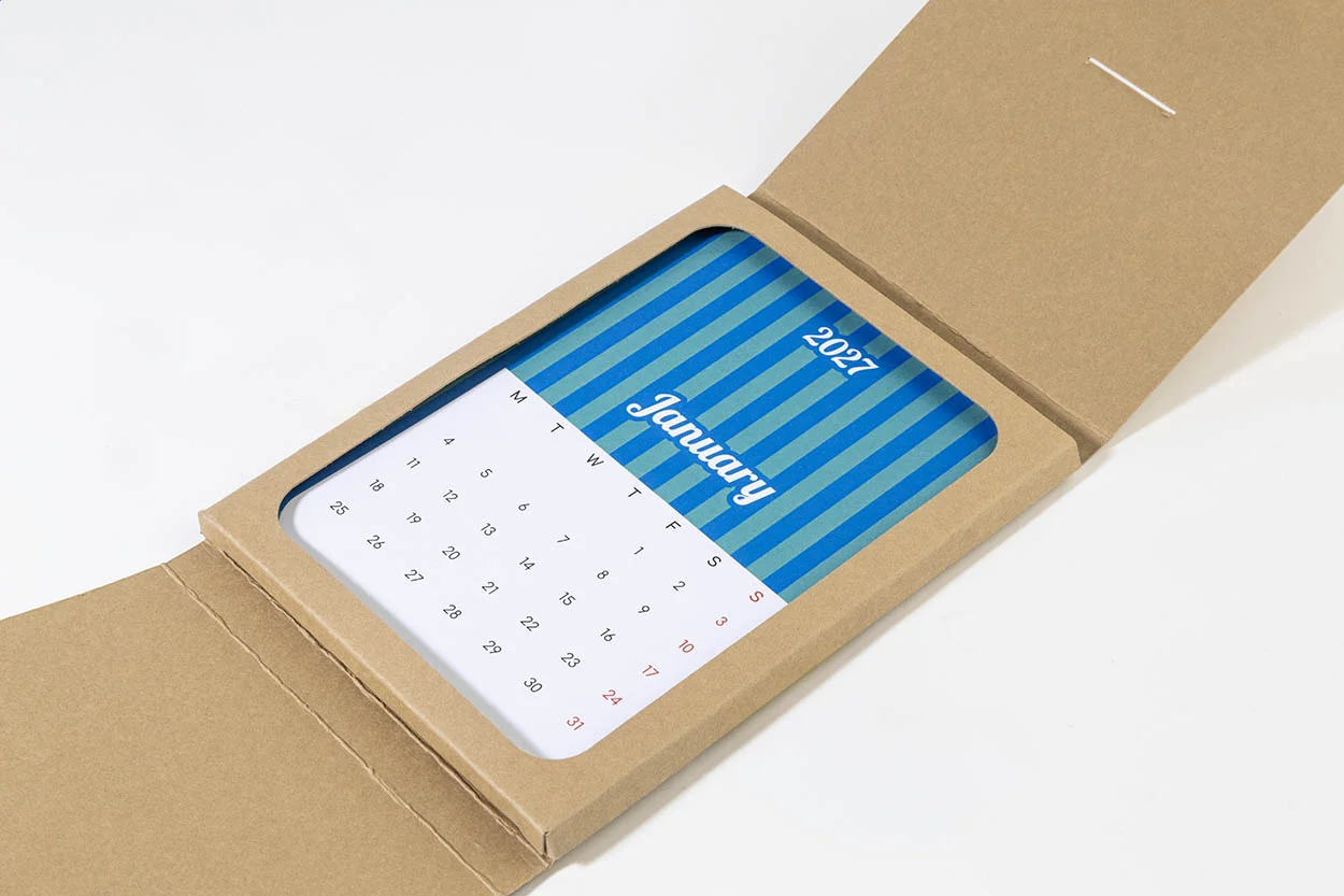 Individueller Tischkalender CreaDate Shuffle, weiß – Bild 4