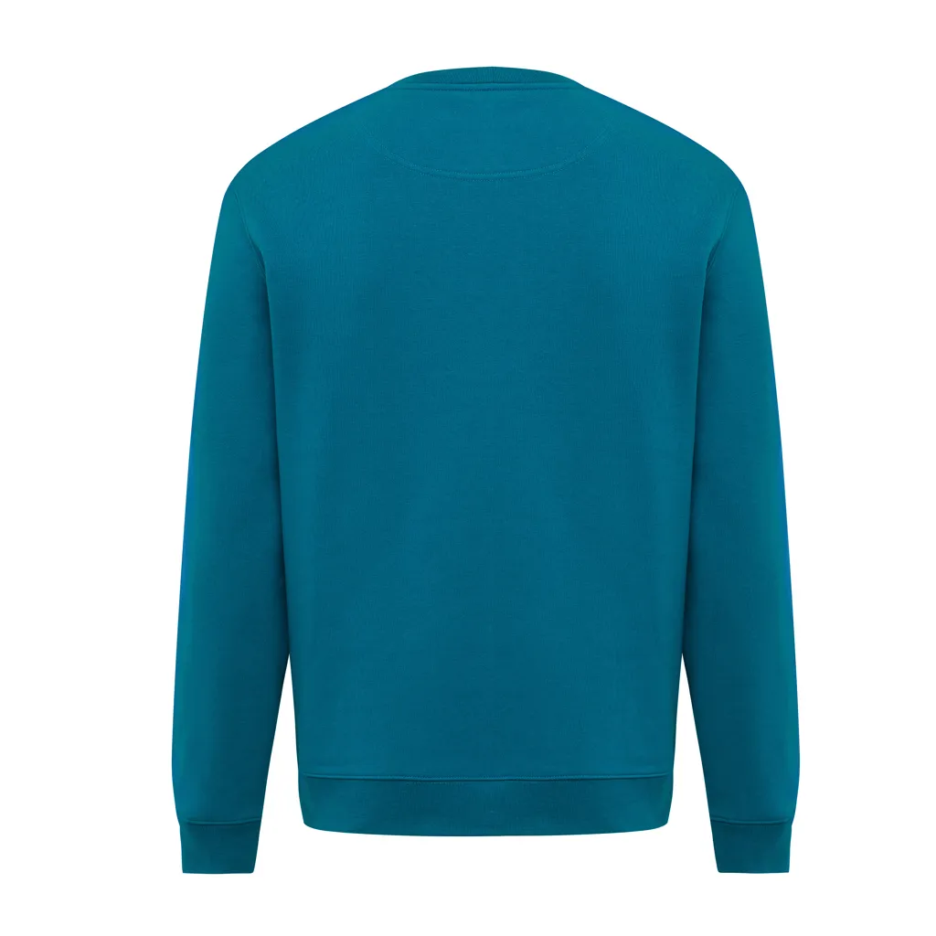 IQONIQ Torla Rundhals-Pullover aus recycelter Baumwolle, dark teal – Bild 2