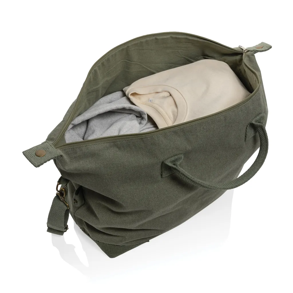 Kezar AWARE™ 500g/m² Wochenendtasche aus recyceltem Canvas, grün – Bild 2