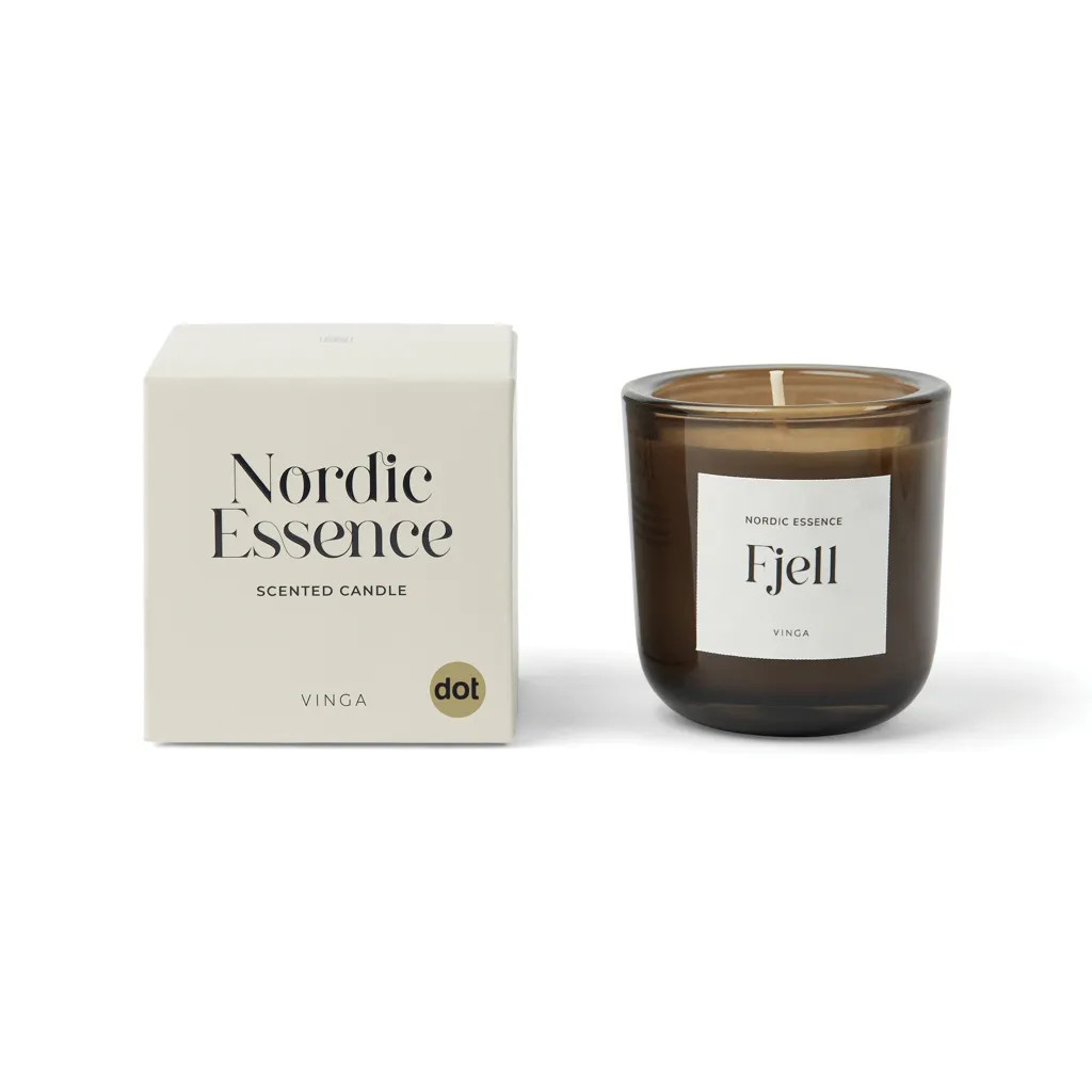 Nordic Essence Duftkerze klein, off white – Bild 3