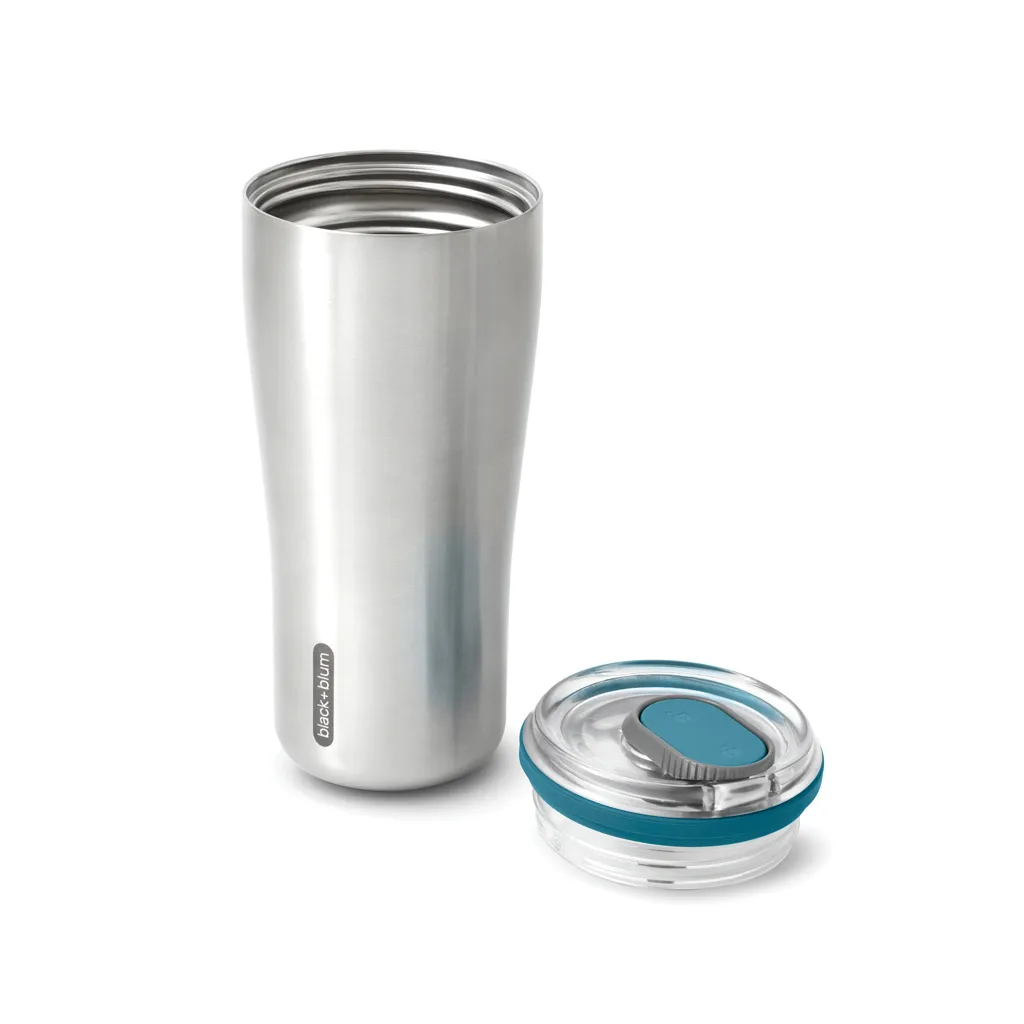 Black+Blum isolierter Reisebecher 600ml, turkis – Bild 2