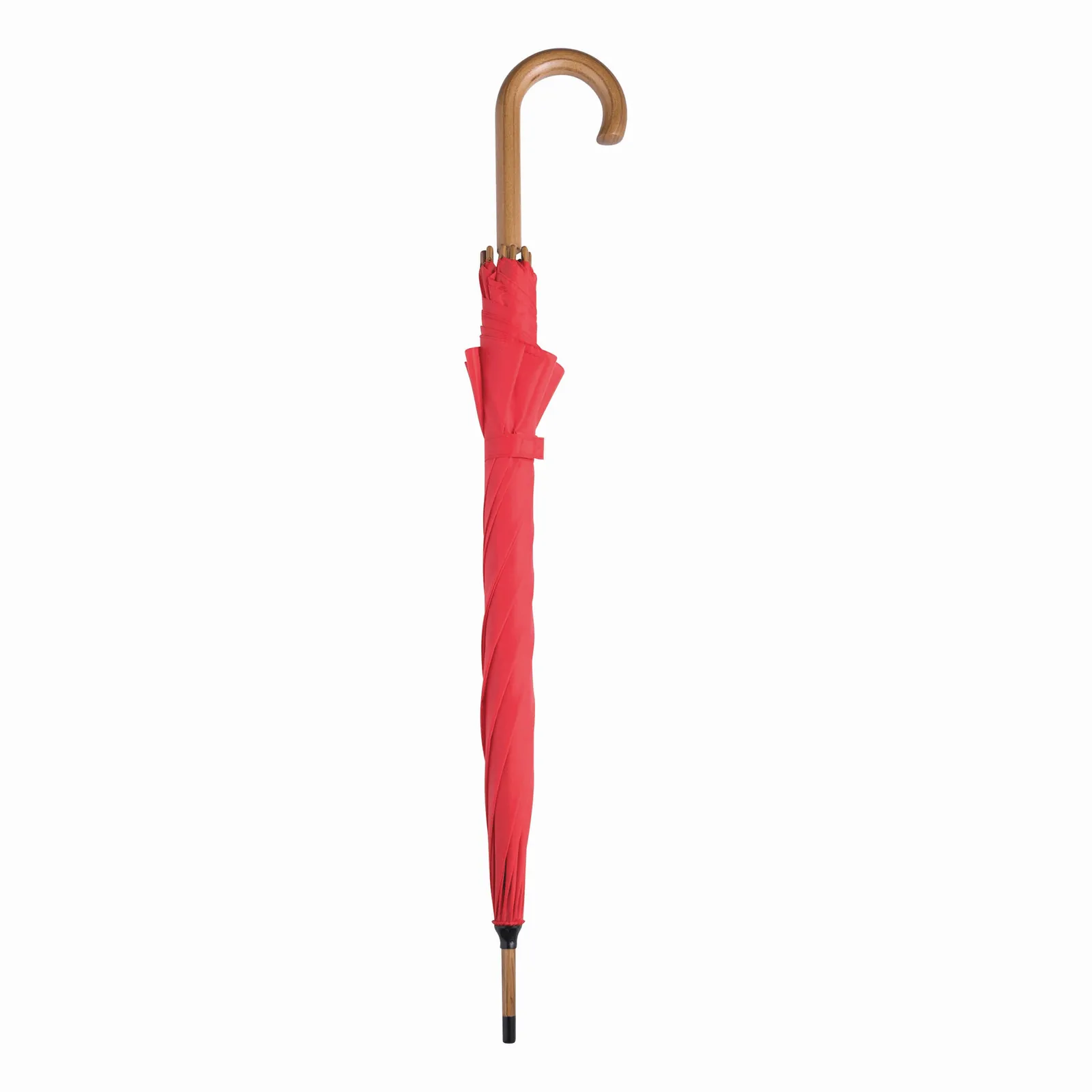 BOOGIE Umbrella, Automatik-Holzstockschirm, rot – Bild 3