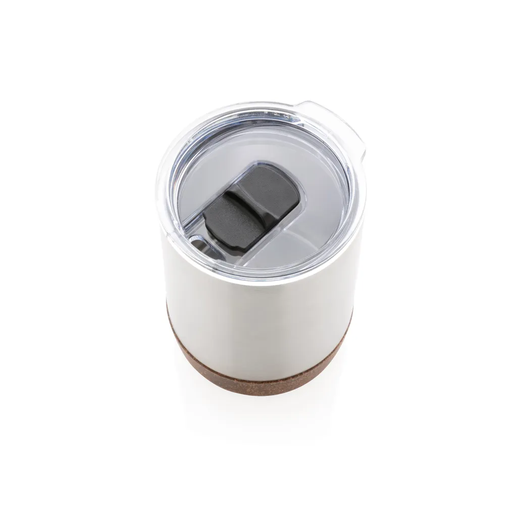 Kleine Vakuum-Kaffeetasse aus RCS rSteel & Kork, silber – Bild 3