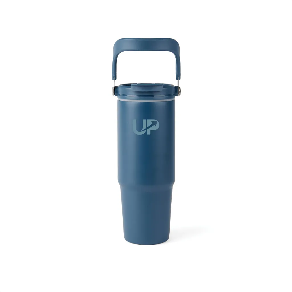 VINGA Eos Trek 880ml Flasche aus RCS rec. Stainless-Steel, navy blau – Bild 3