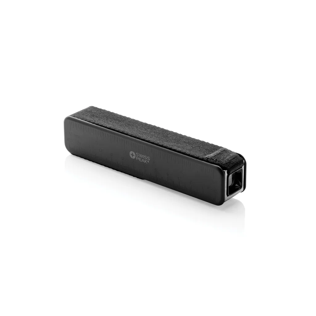 Swiss Peak 5-in-1-Kofferwaage mit Powerbank und Taschenlampe, schwarz – Bild 4